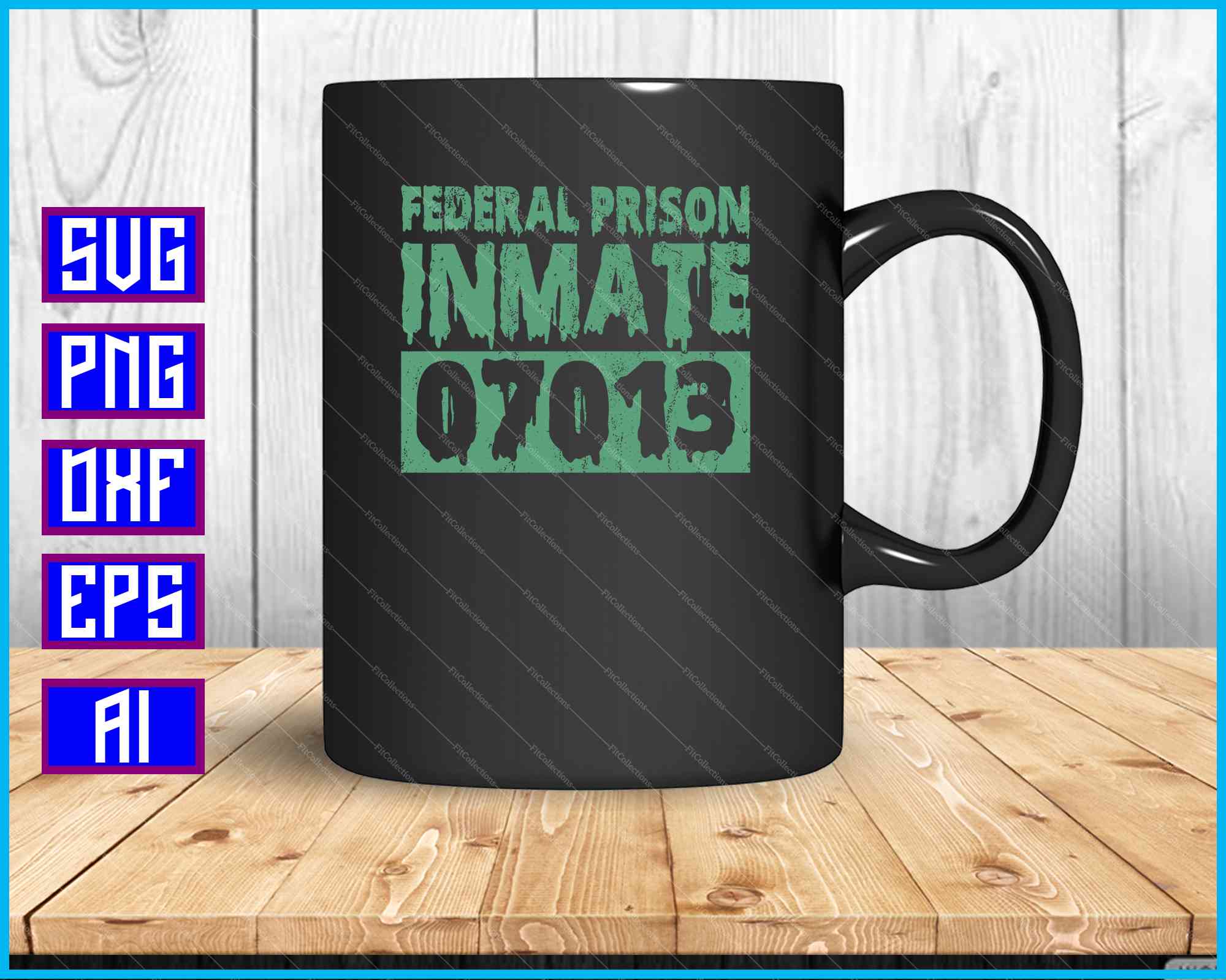 Printable Inmate File Folder Federal Prison Inmate SVG PNG Files – creativeusarts