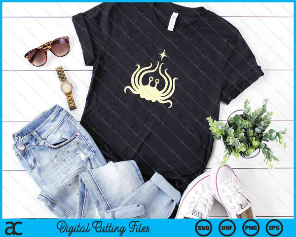 Flying Spaghetti Monster Fish Emblem SVG PNG Cortar archivos imprimibles - on a t-shirt
