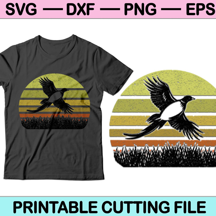 Flying Ringneck SVG PNG cortando archivos imprimibles