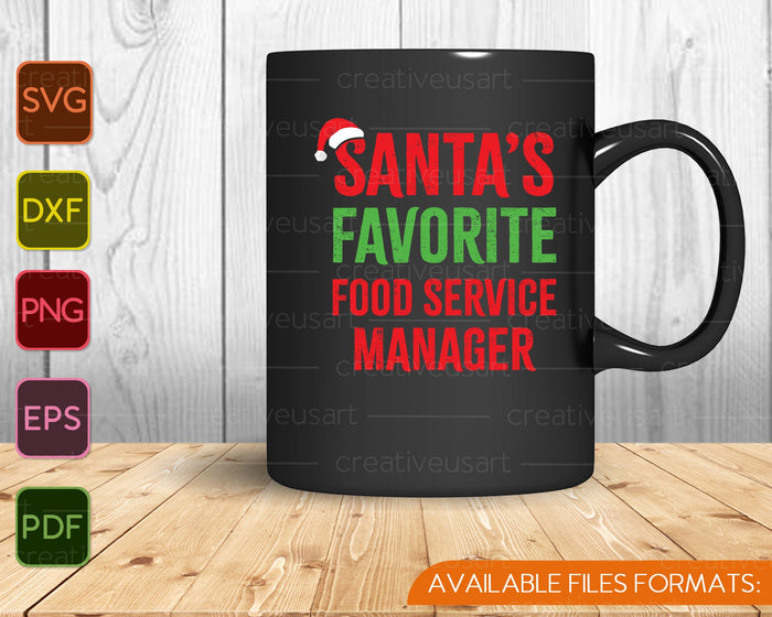 Food Service Manager Funny Pajama SVG PNG Cutting Printable Files