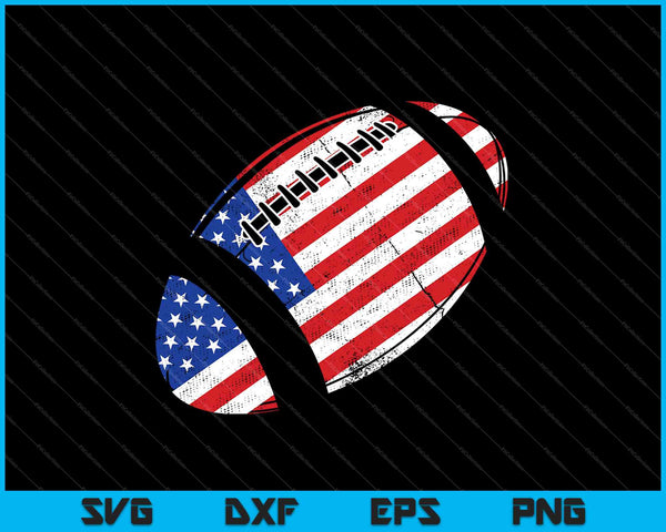 Fútbol 4 de julio Bandera Americana SVG PNG Cortar archivos imprimibles 