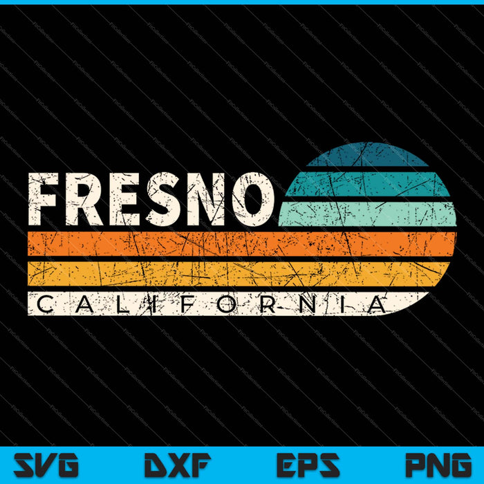 Fresno California SVG PNG Cortar archivos imprimibles