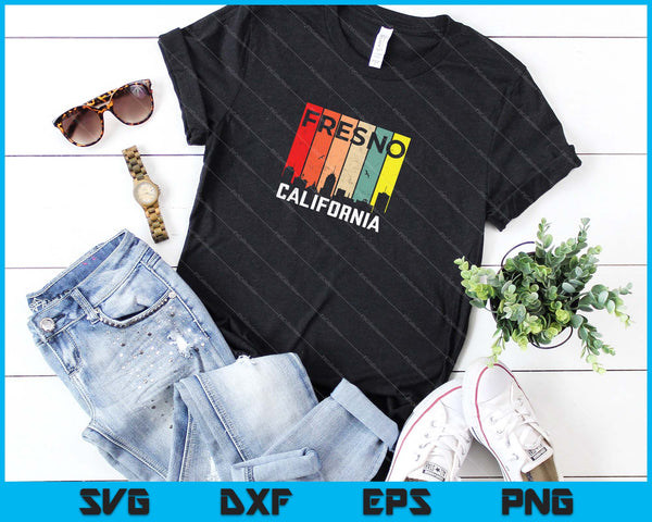 Fresno California Downtown SVG PNG Cutting Printable Files - on a t-shirt