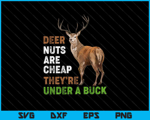Temporada de caza de ciervos divertidos SVG PNG cortando archivos imprimibles