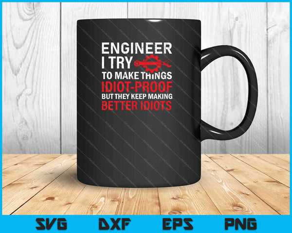 Ingeniero divertido Ingeniería SVG PNG Cortar archivos imprimibles