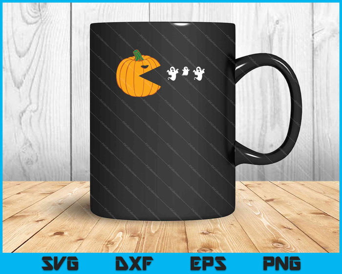 Funny Halloween Pumpkin Ghosts SVG PNG Cutting Printable Files