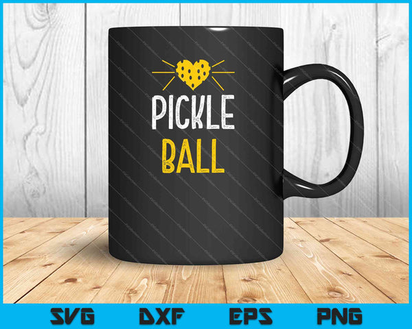 Funny I Love Pickleball SVG PNG Cutting Printable Files