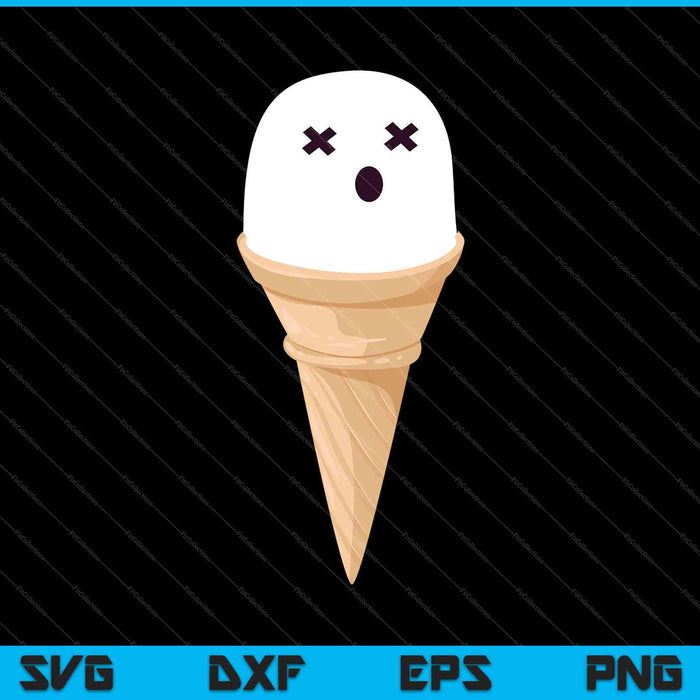 Funny Ice Cream Halloween SVG PNG Cutting Printable Files
