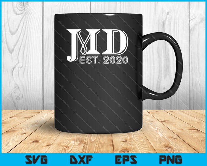 Funny New Doctor MD Est 2020 SVG PNG Cutting Printable Files