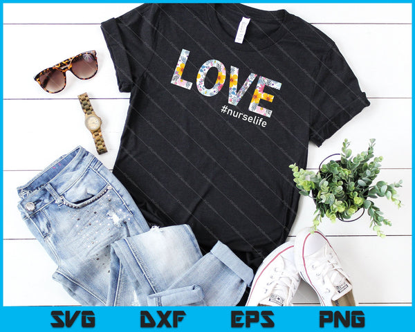 Grappige verpleegster leven RN LPN SVG PNG snijden afdrukbare bestanden  - on a t-shirt