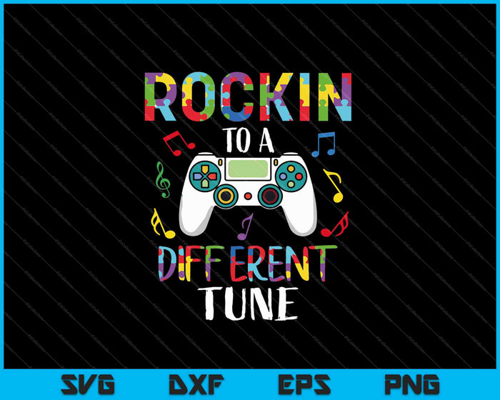 Funny Rocking To A Different Tune SVG PNG Cutting Printable Files