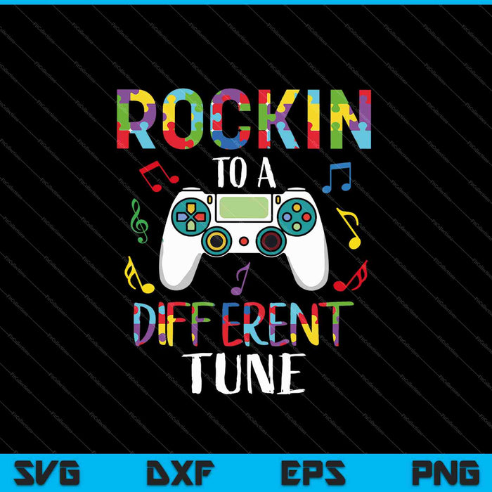 Funny Rocking To A Different Tune SVG PNG Cutting Printable Files