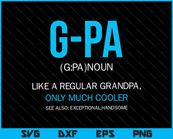 G-Pa Definición SVG PNG Cortar archivos imprimibles