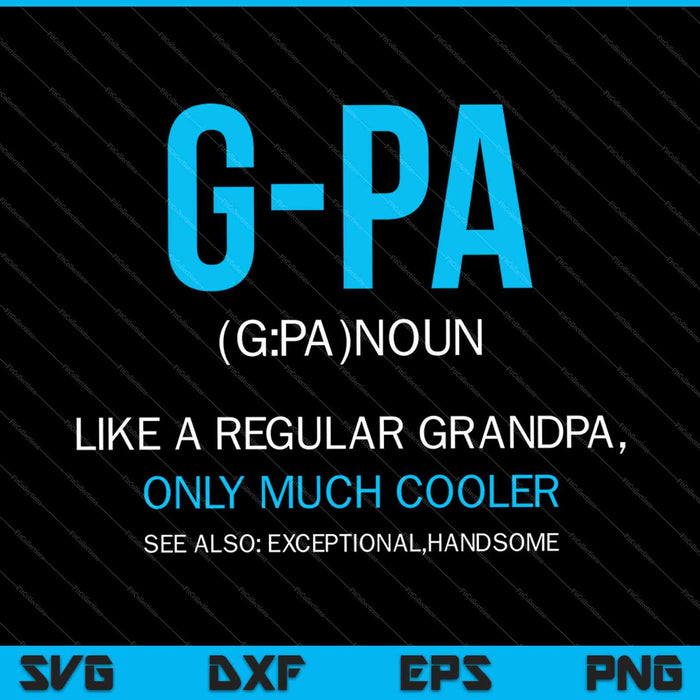 G-Pa definitie SVG PNG snijden afdrukbare bestanden