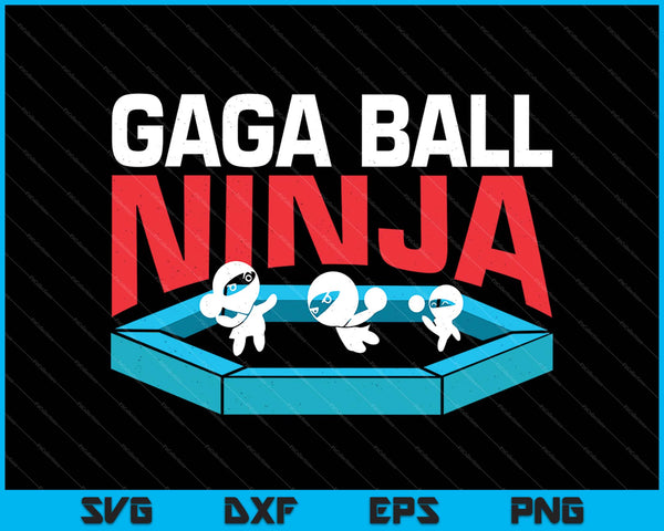 Gaga Ball Ninja SVG PNG Cortando archivos imprimibles