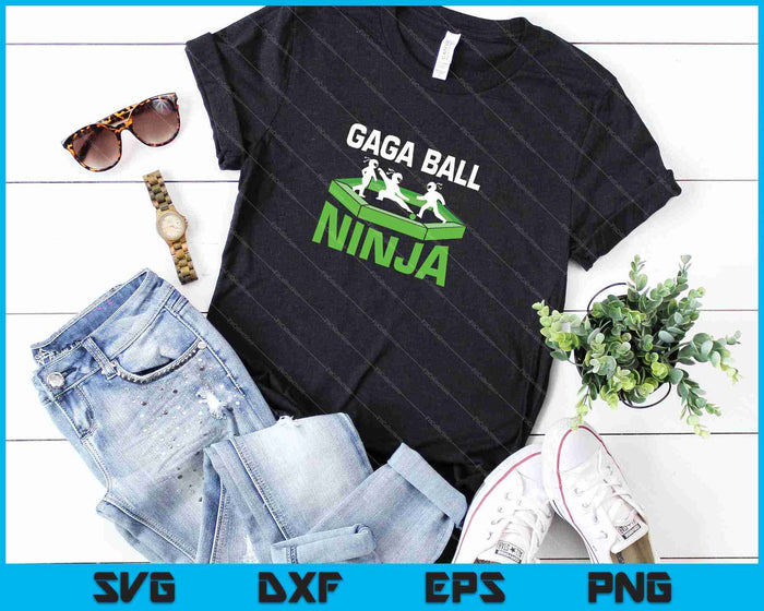 Gaga Ball Ninja Dodgeball SVG PNG Cortar archivos imprimibles
