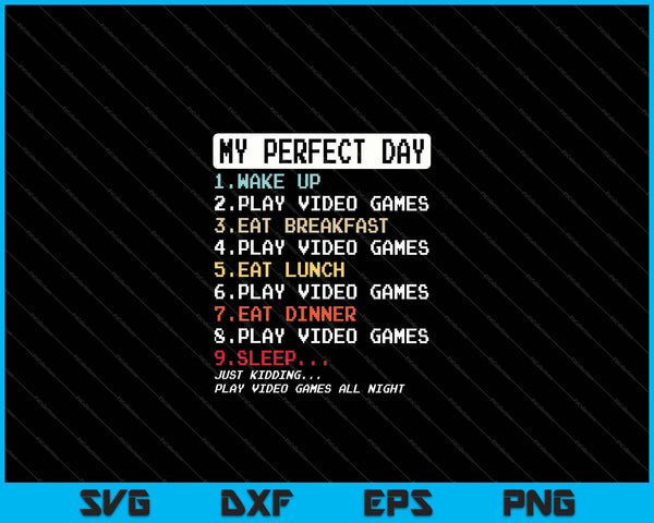 Ropa de juego Regalos de jugador SVG PNG Cortar archivos imprimibles