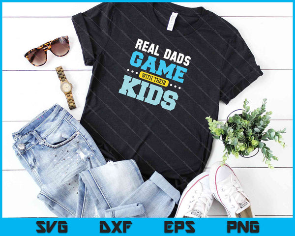 Gaming Fathers Day Gamer papa SVG PNG snijden afdrukbare bestanden - on a t-shirt