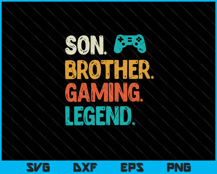 Gaming Gifts For son. brother. gaming legend. Gamer Svg Cutting Printable Files