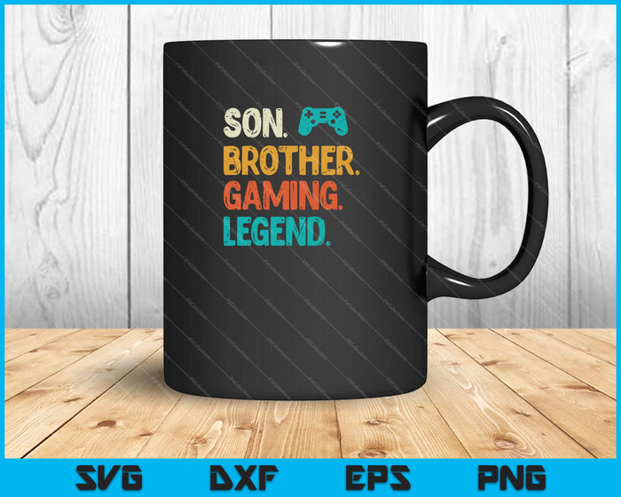 Gaming Gifts For son. brother. gaming legend. Gamer Svg Cutting Printable Files