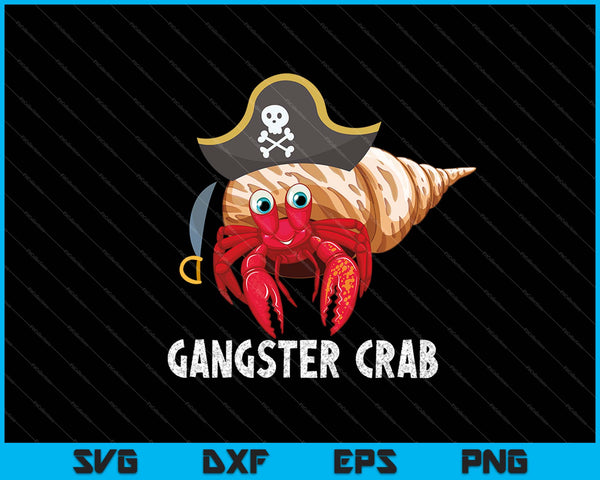 Cangrejo Gangster SVG PNG Cortar archivos imprimibles