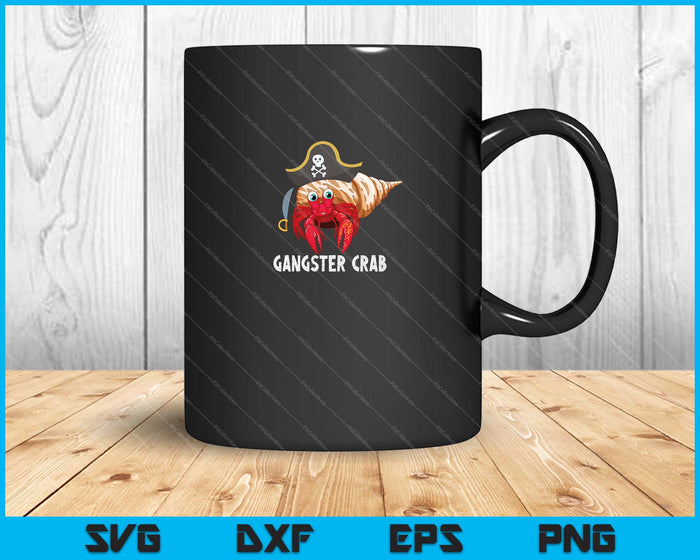 Cangrejo Gangster SVG PNG Cortar archivos imprimibles