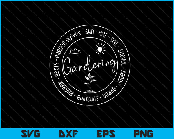 Gardening-Gardens-Garden-Gardener-Summer Svg Cutting Printable Files