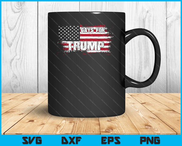 Gays For Trump SVG PNG Cutting Printable Files