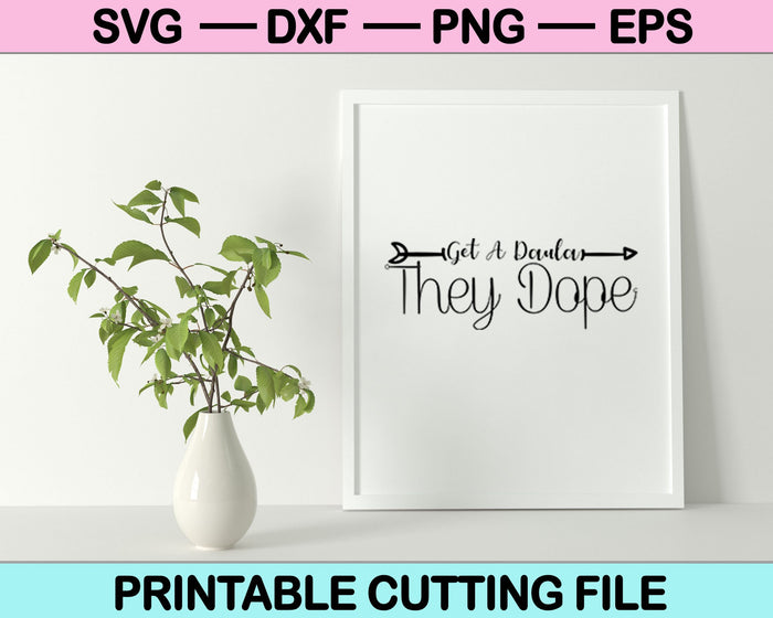 Obtenga un Daula SVG PNG cortando archivos imprimibles