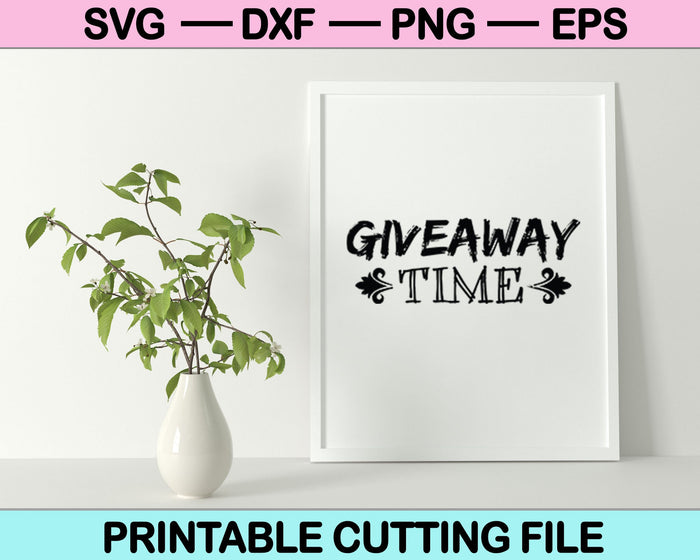 Tiempo de sorteo SVG PNG Cortar archivos imprimibles