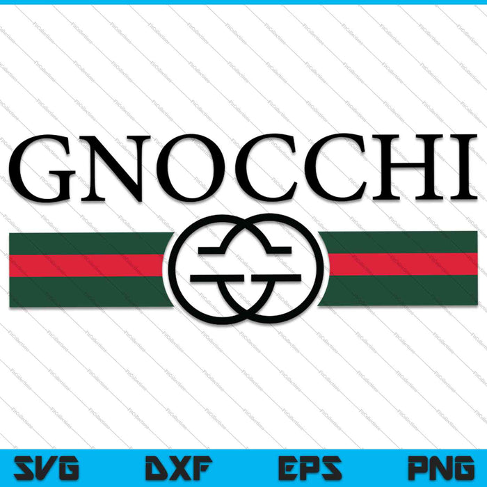 Gnocchi SVG PNG snijden afdrukbare bestanden