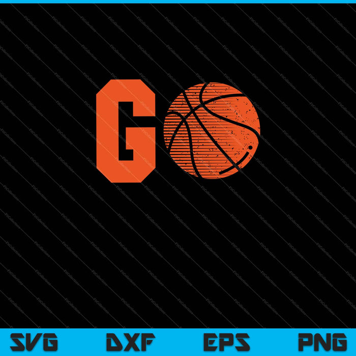 Go basketball SVG cut file