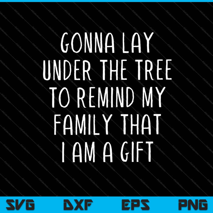 Voy a acostarme debajo del árbol para recordarle a mi familia que corte archivos imprimibles