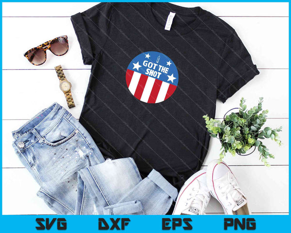 Got The Shot USA Flag SVG PNG Cutting Printable Files - on a t-shirt