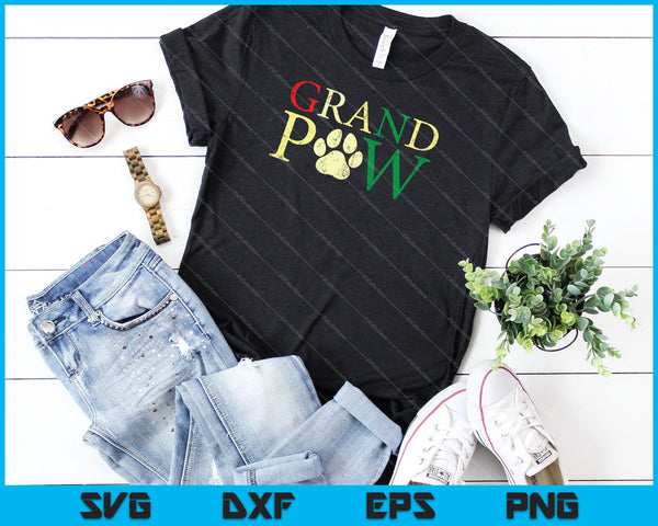 Grand Paw Fathers Day SVG PNG snijden afdrukbare bestanden - on a t-shirt