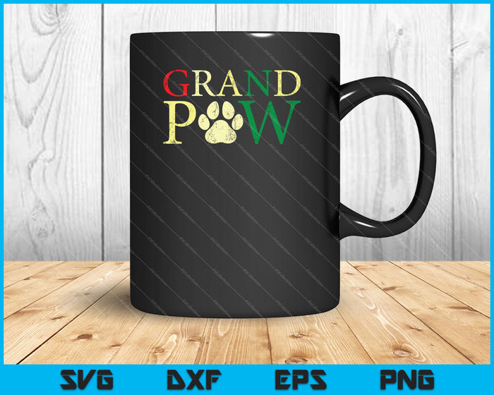 Grand Paw Fathers Day SVG PNG Cutting Printable Files
