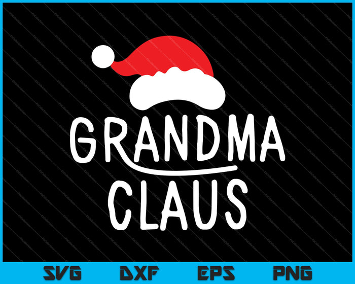 Grandma Claus SVG PNG Cutting Printable Files