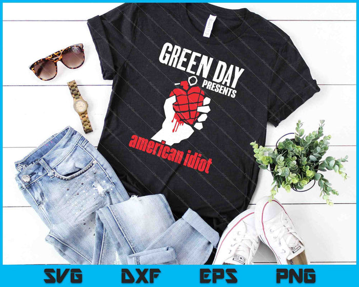 Green Day American Idiot SVG PNG Cortar archivos imprimibles