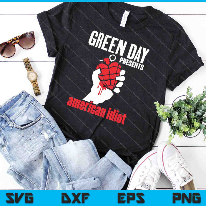 Green Day American Idiot SVG PNG Cutting Printable Files