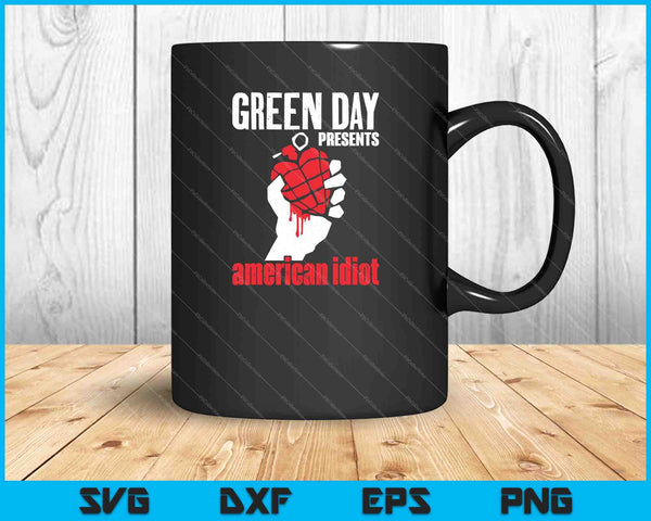 Green Day American Idiot SVG PNG snijden afdrukbare bestanden