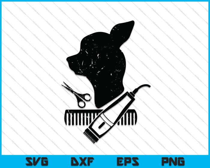 Grooming Tools Pet Groomer Dog Groomer Dad SVG PNG Cutting Printable Files