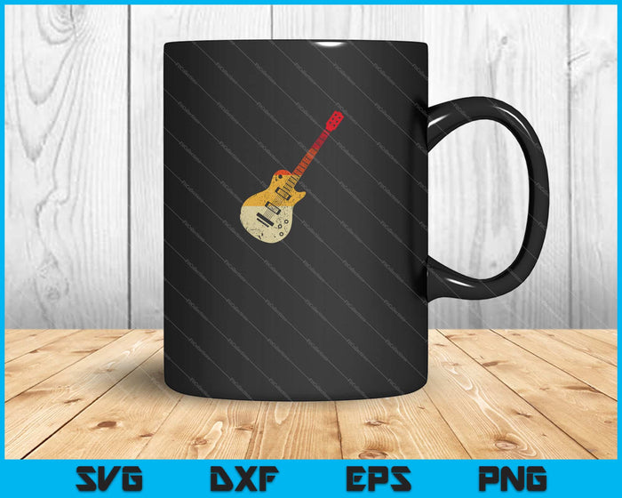 Guitar Retro Style, Gift For Guitarist Svg Cutting Printable Files