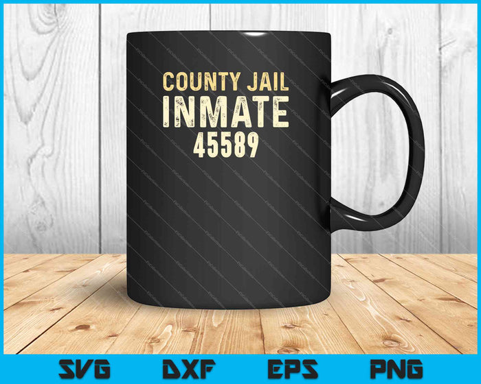 Halloween County Jail Inmate Prisoner Costume Party SVG PNG Cutting Printable Files