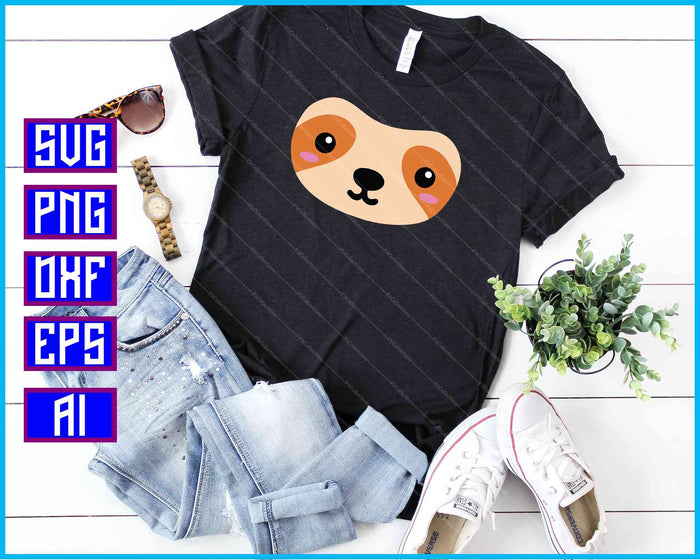 Halloween DIY Animal Sloth SVG PNG Cutting Printable Files