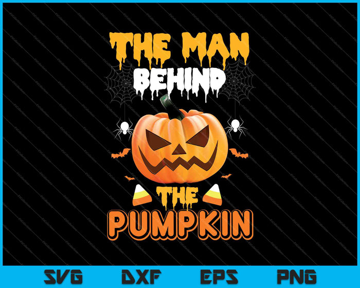 Halloween Pregnancy Man Pumpkin SVG PNG Cutting Printable Files
