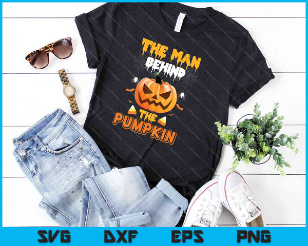 Halloween zwangerschap Man pompoen SVG PNG snijden afdrukbare bestanden - on a t-shirt