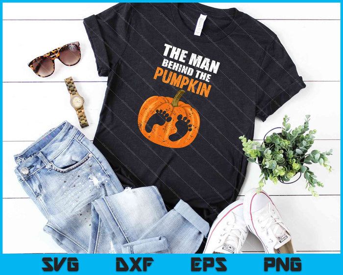 Halloween Pregnancy Shirt for Men Expecting Pumpkin SVG PNG Cutting Printable Files