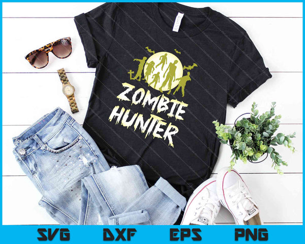 Halloween Zombie Hunter Bat SVG PNG snijden afdrukbare bestanden - on a t-shirt