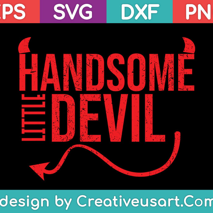 Handsome Devil SVG PNG Cutting Printable Files