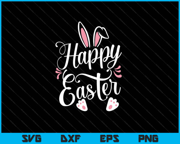 Happy Easter Bunny Rabbit Face Funny Easter Day SVG PNG Cutting Printable Files